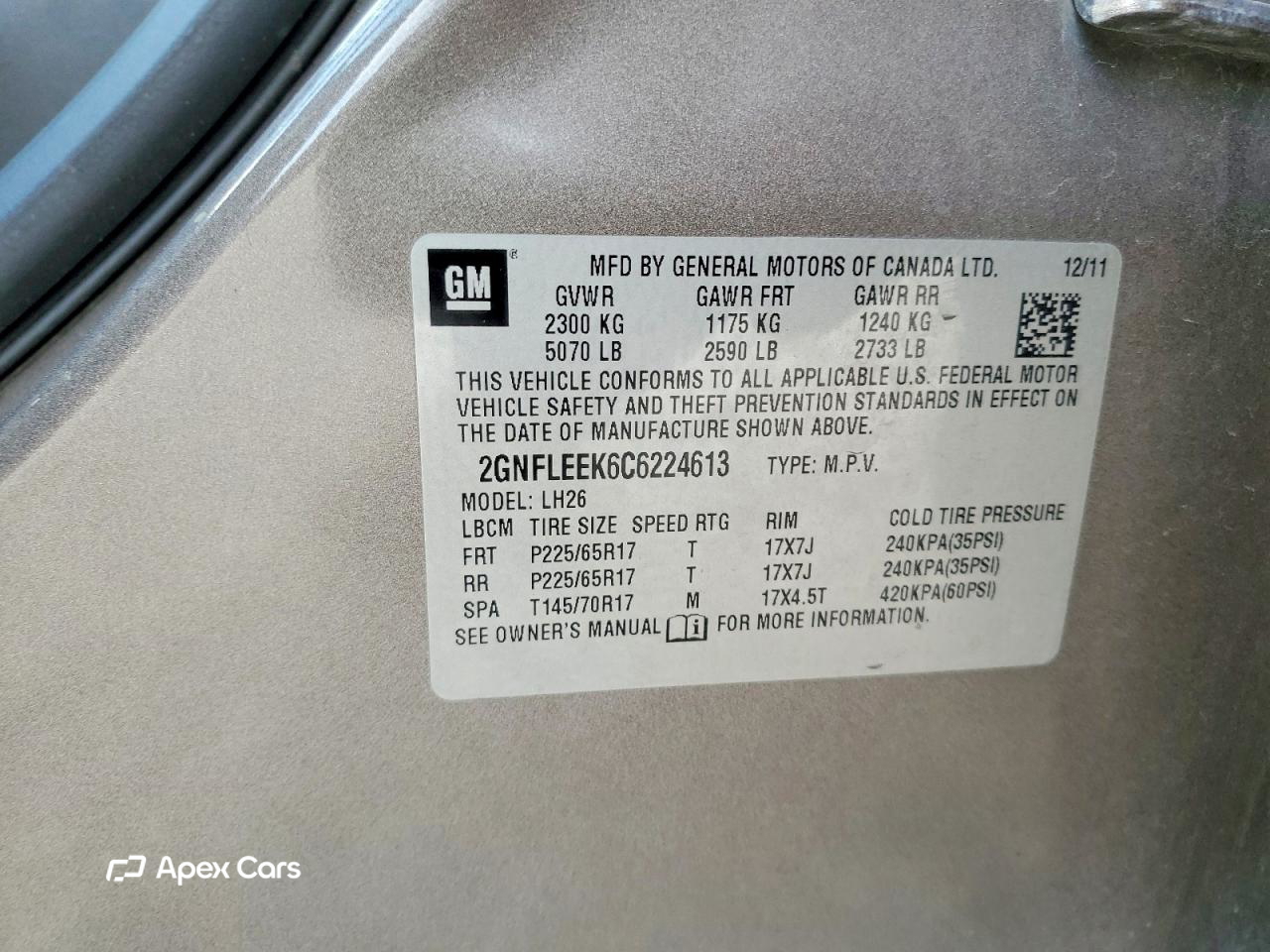 Chevrolet Equinox 2012