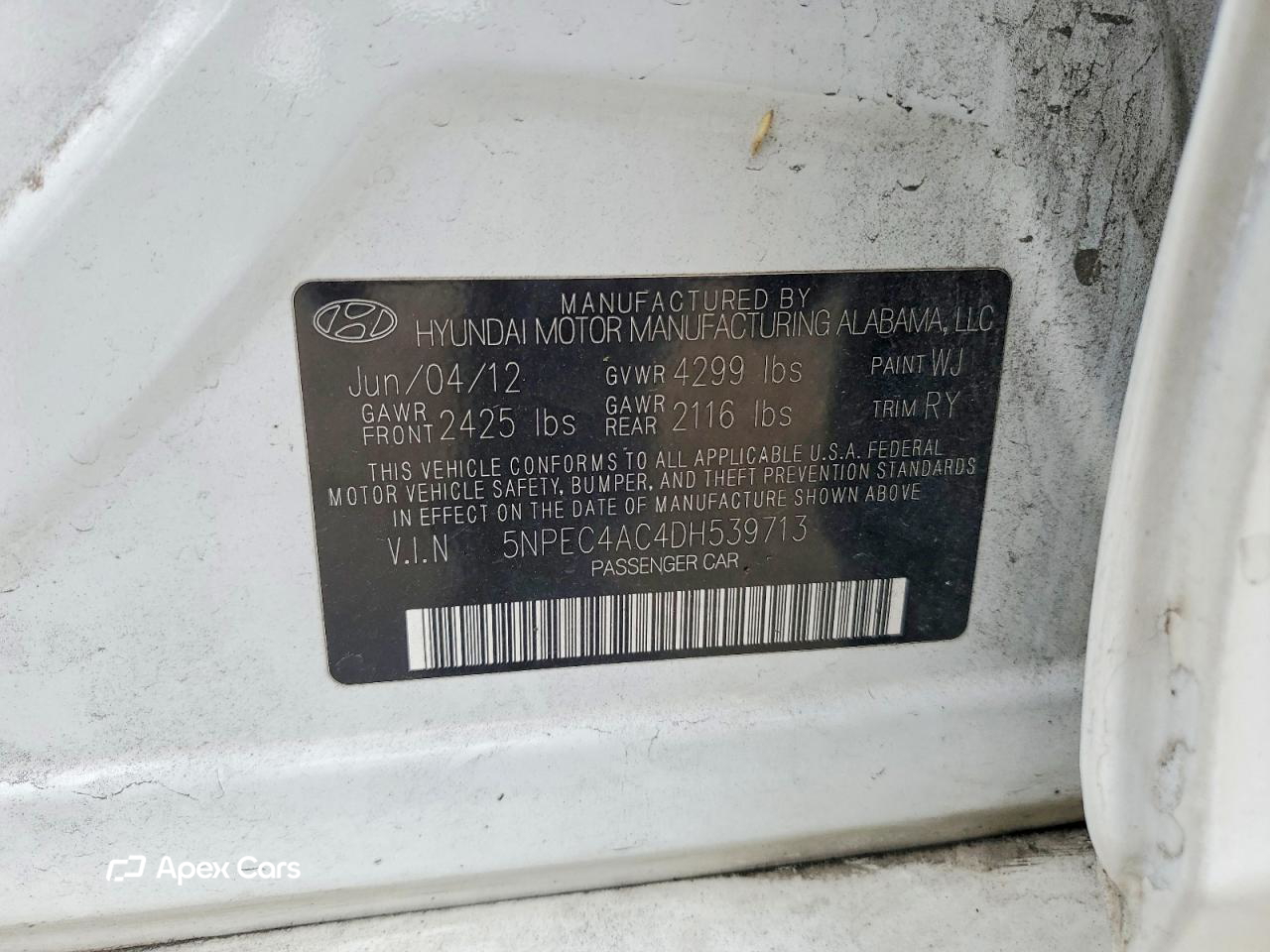 Hyundai Sonata 2013