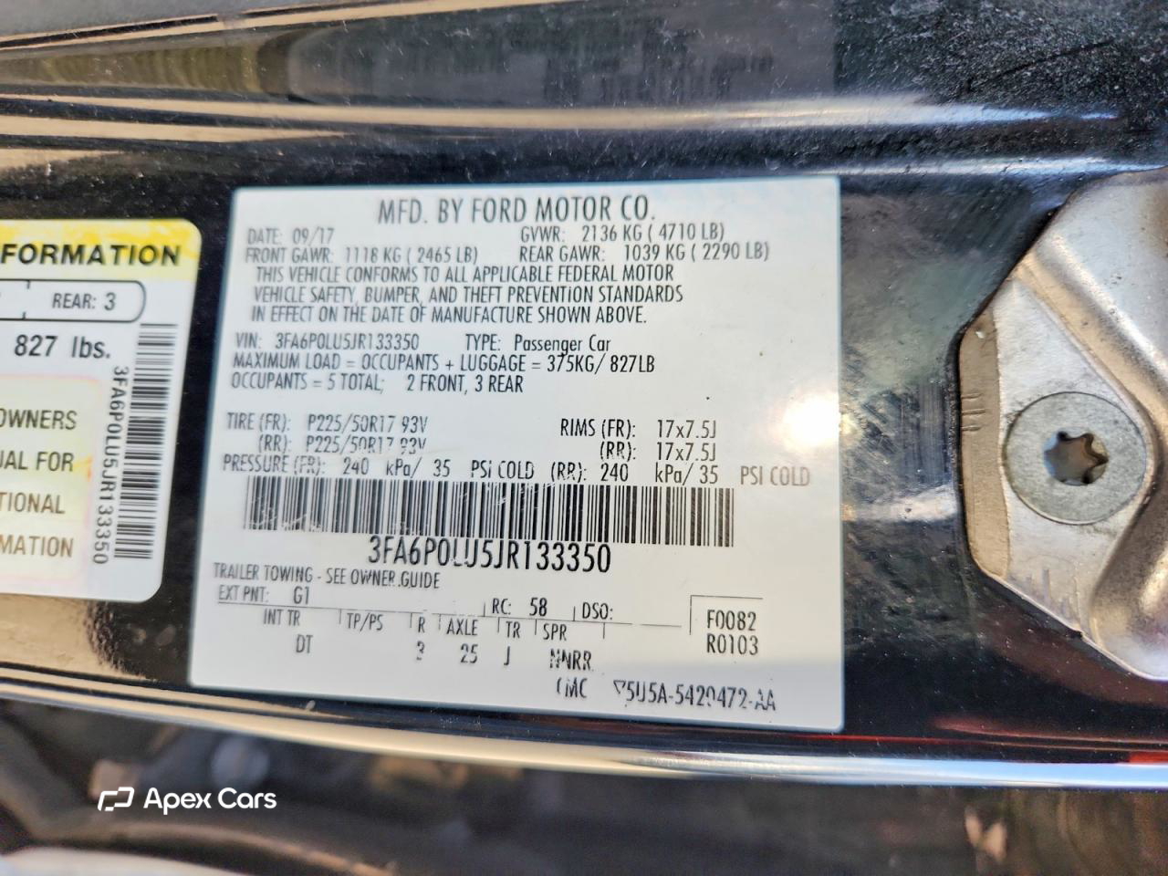 Ford Fusion 2018
