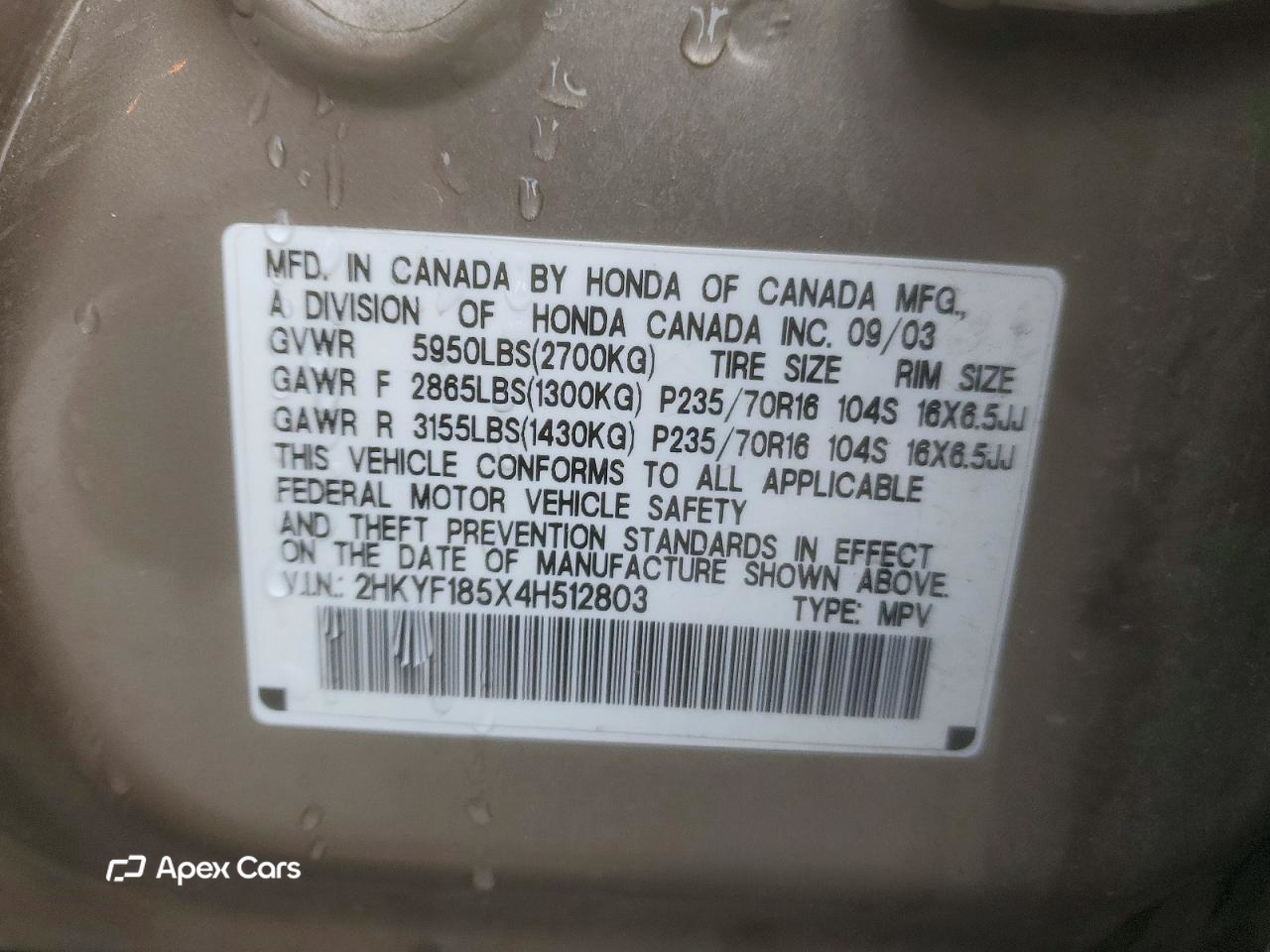 Honda Pilot 2004