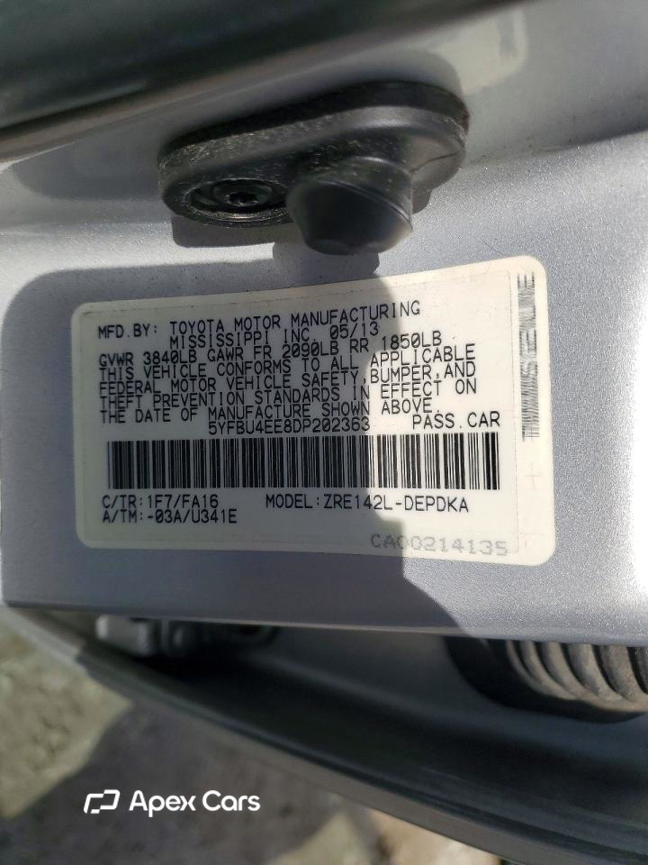 Toyota Corolla 2013