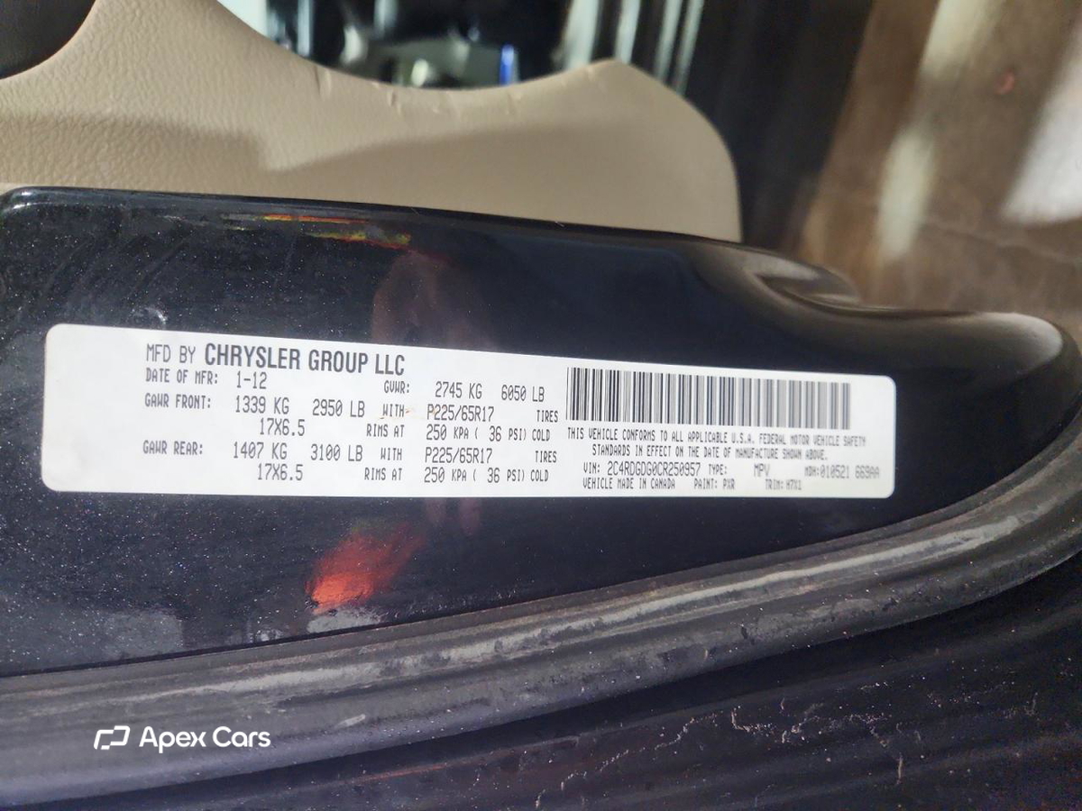 Dodge Caravan 2012