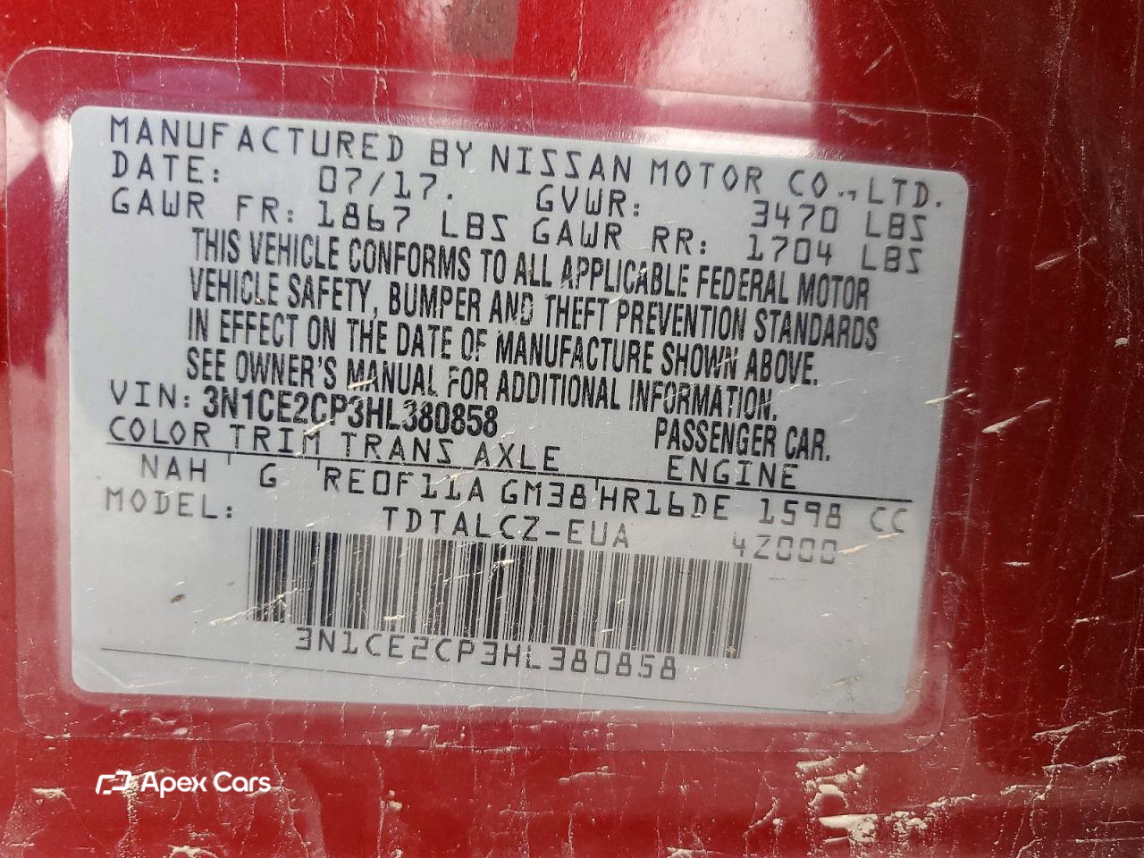 Nissan Versa 2017