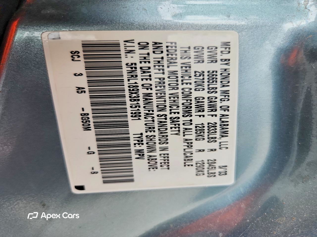 Honda Odyssey 2003