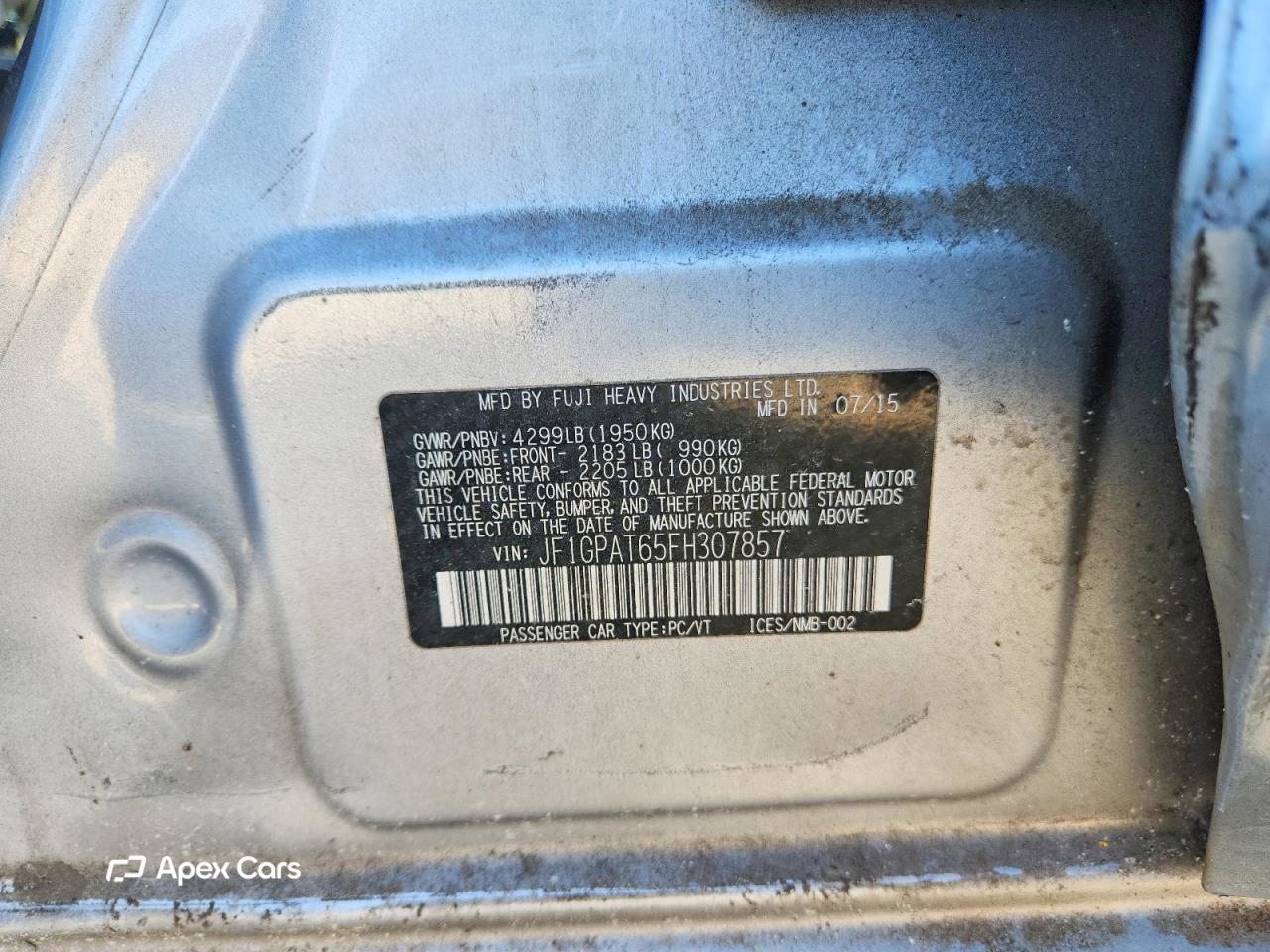 Subaru Impreza 2015
