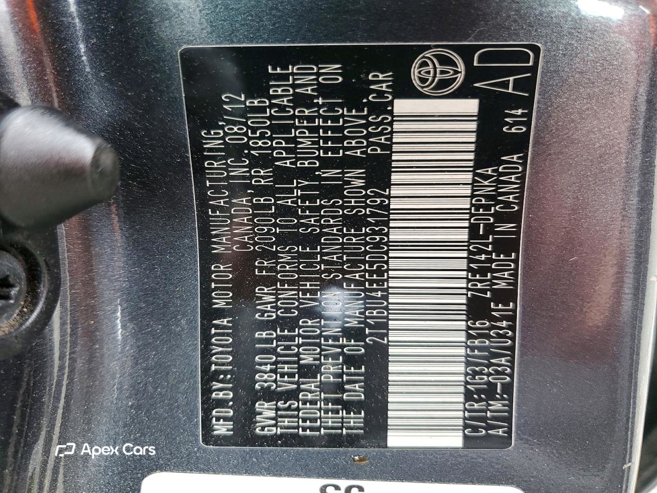 Toyota Corolla 2013