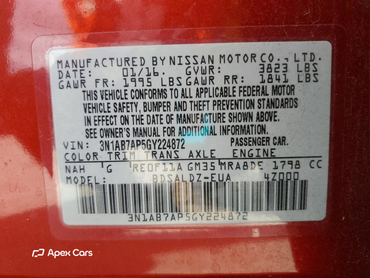 Nissan Sentra 2016