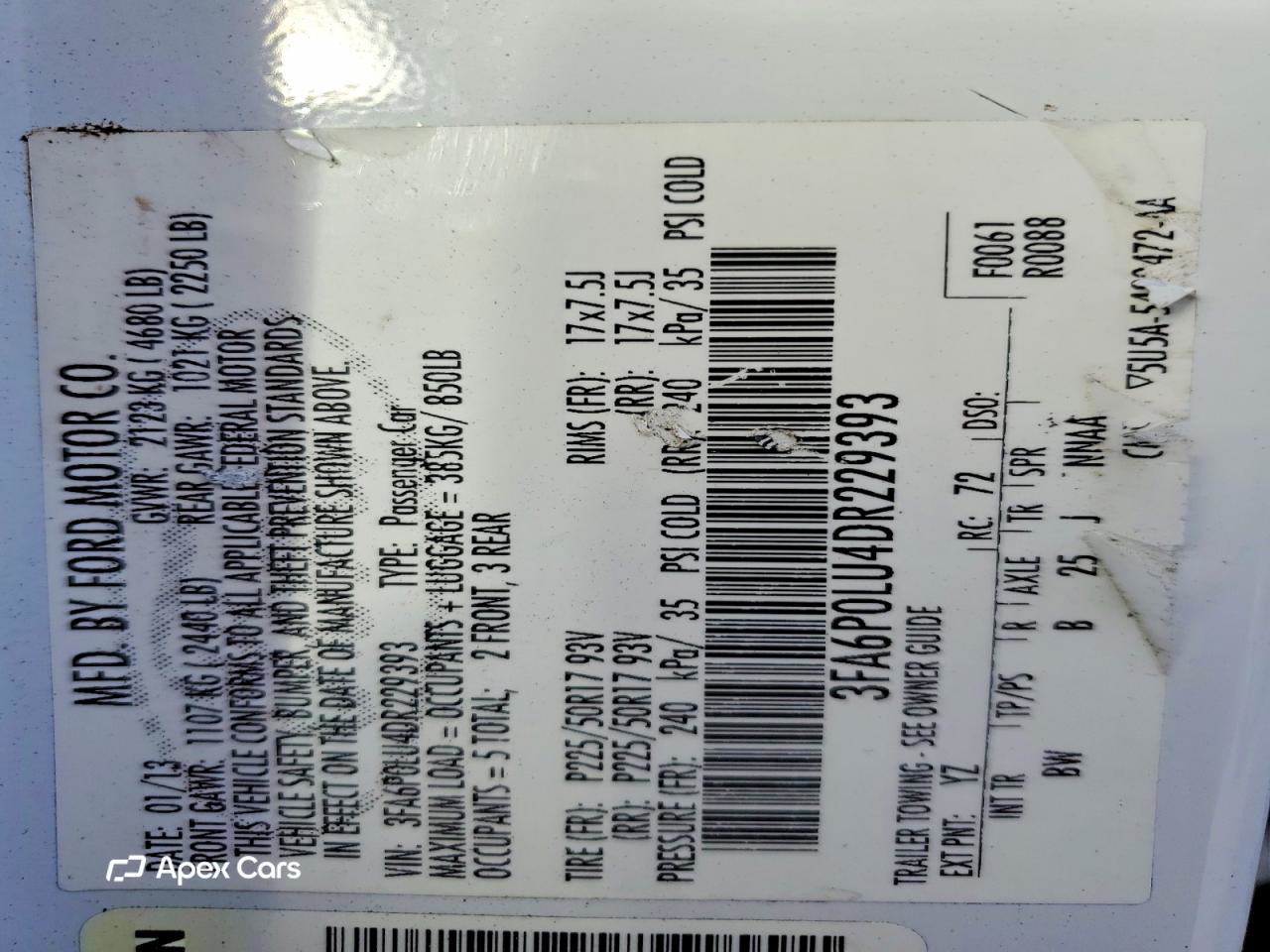 Ford Fusion 2013
