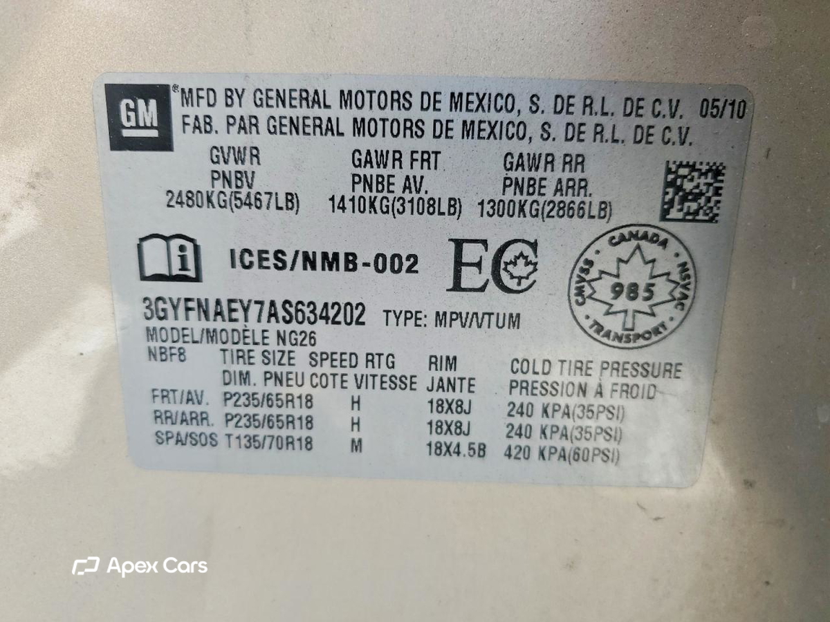 Cadillac SRX 2010