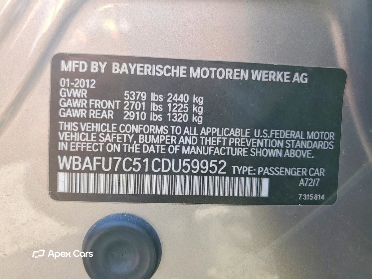 BMW Series 5 2012