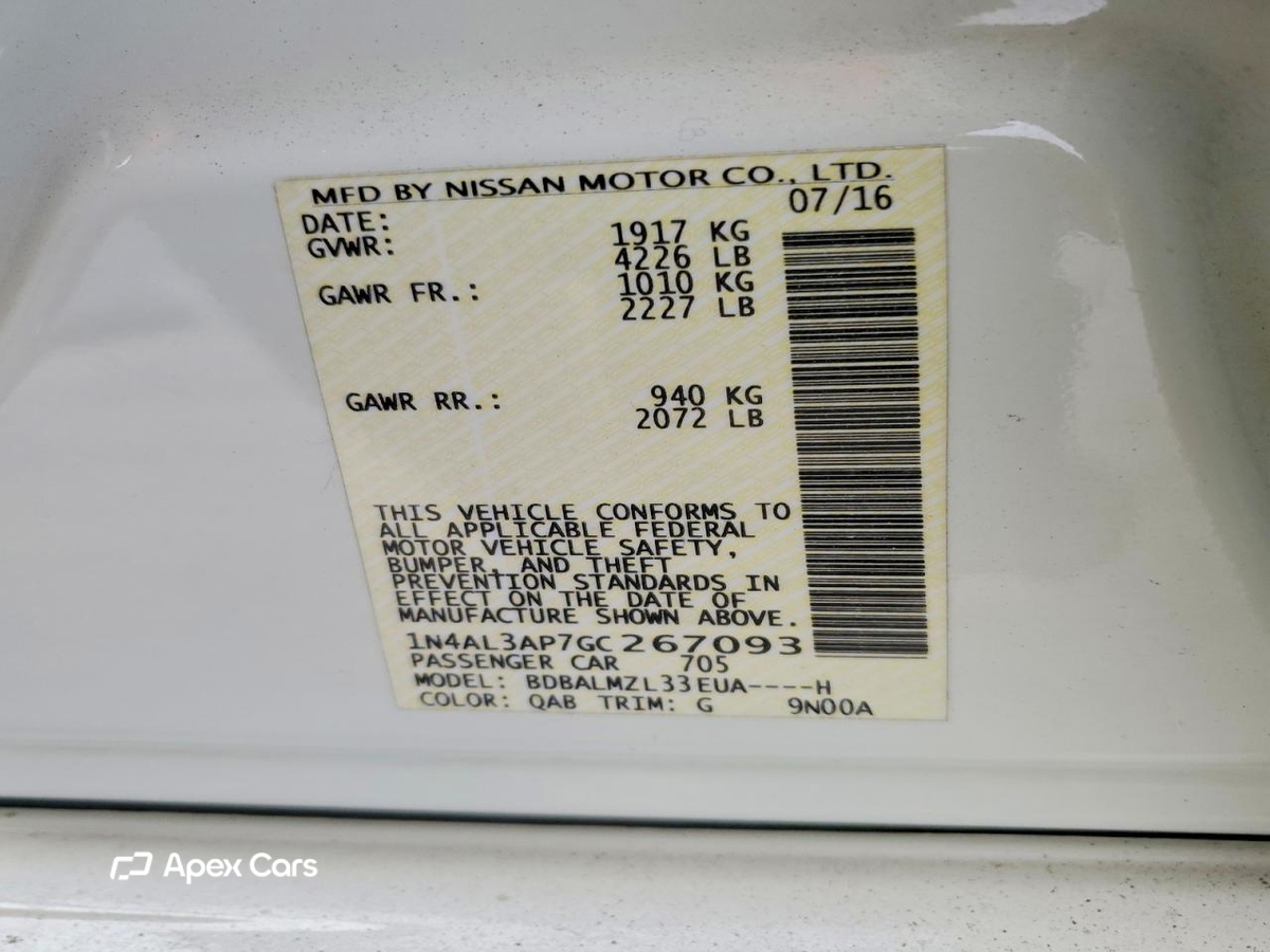 Nissan Altima 2016