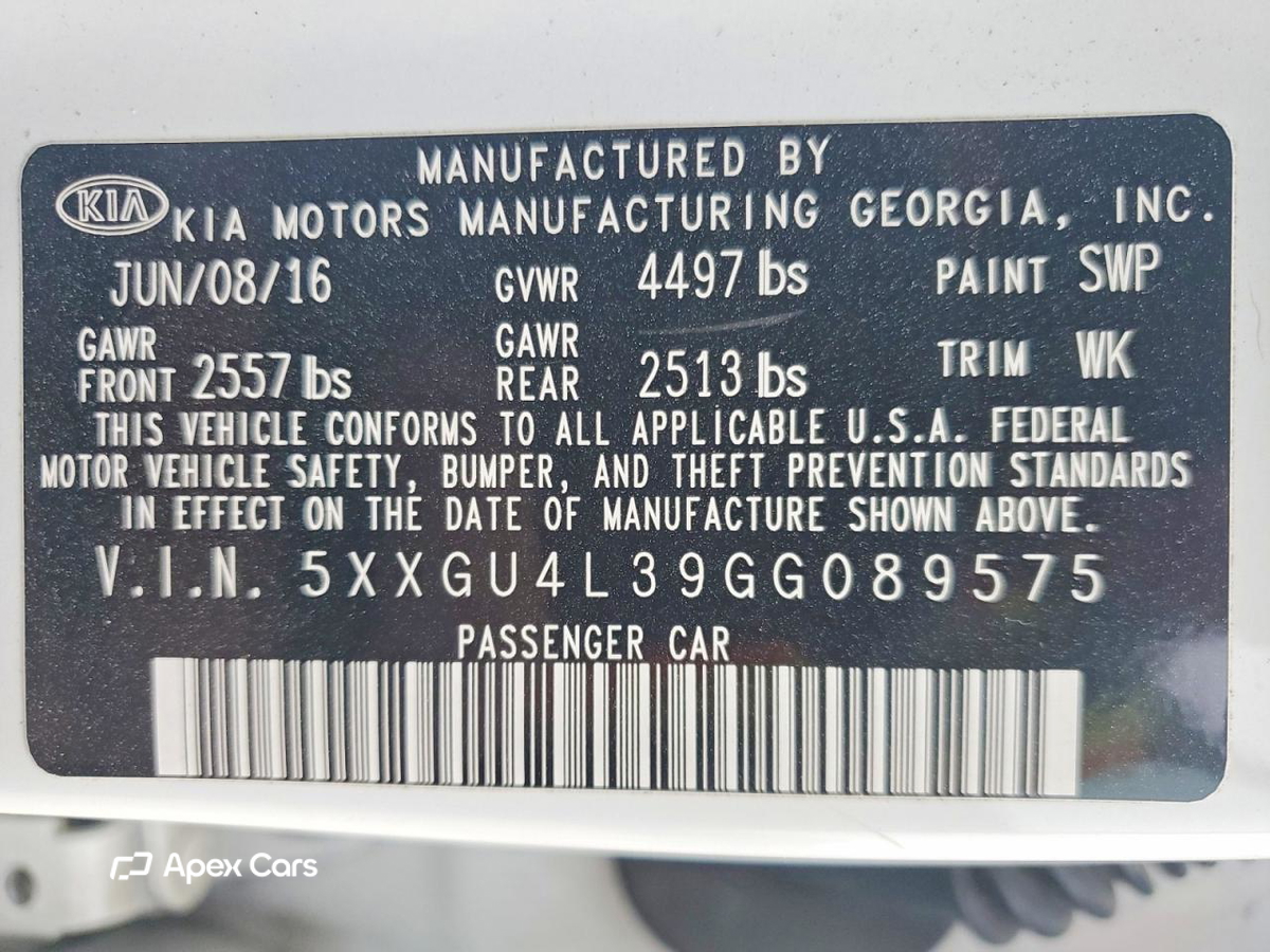 Kia Optima 2016
