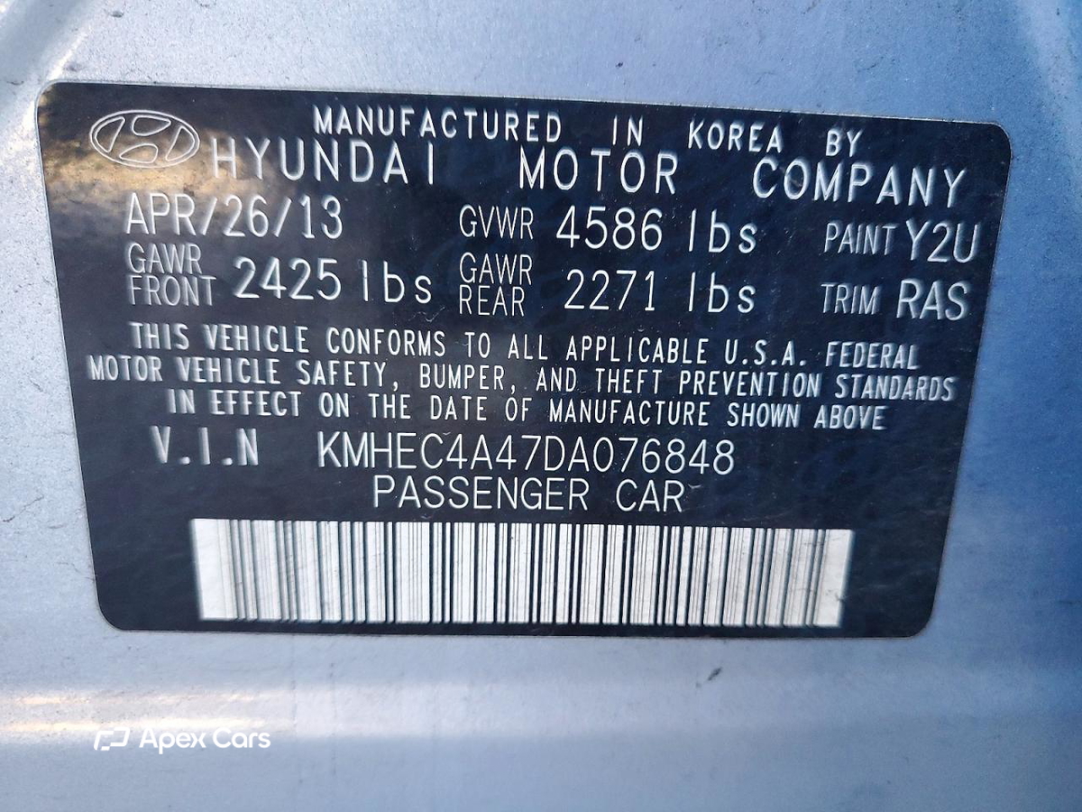 Hyundai Sonata 2013