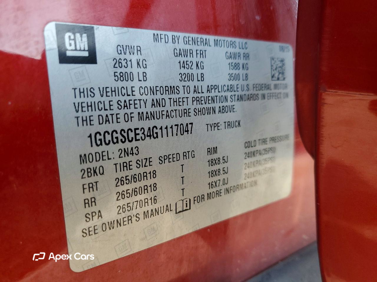 Chevrolet Colorado 2016