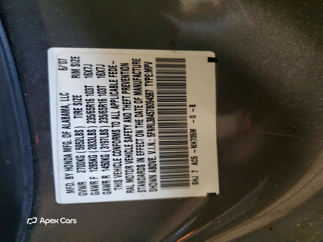 Honda Odyssey 2007