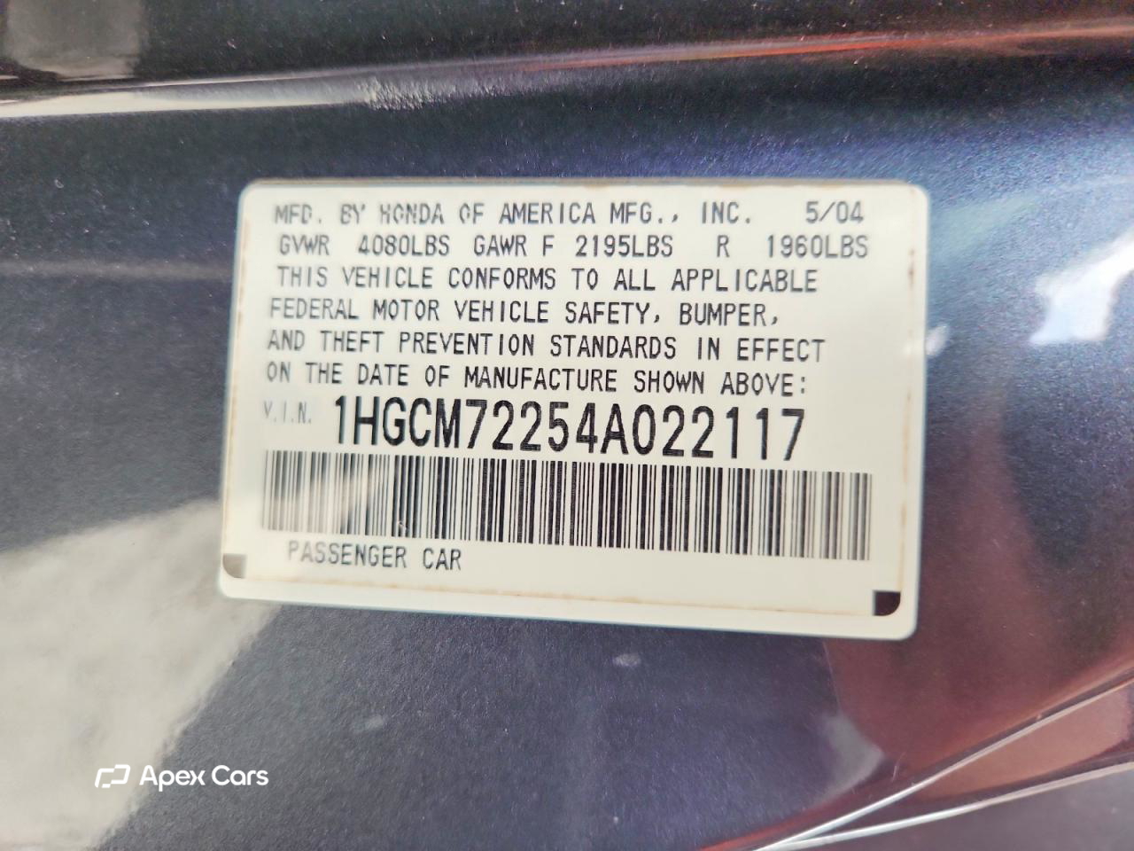 Honda Accord 2004