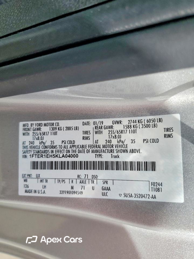 Ford Ranger 2019