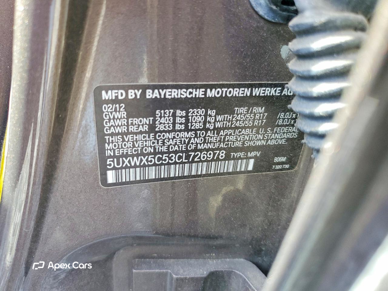 BMW X3 2012