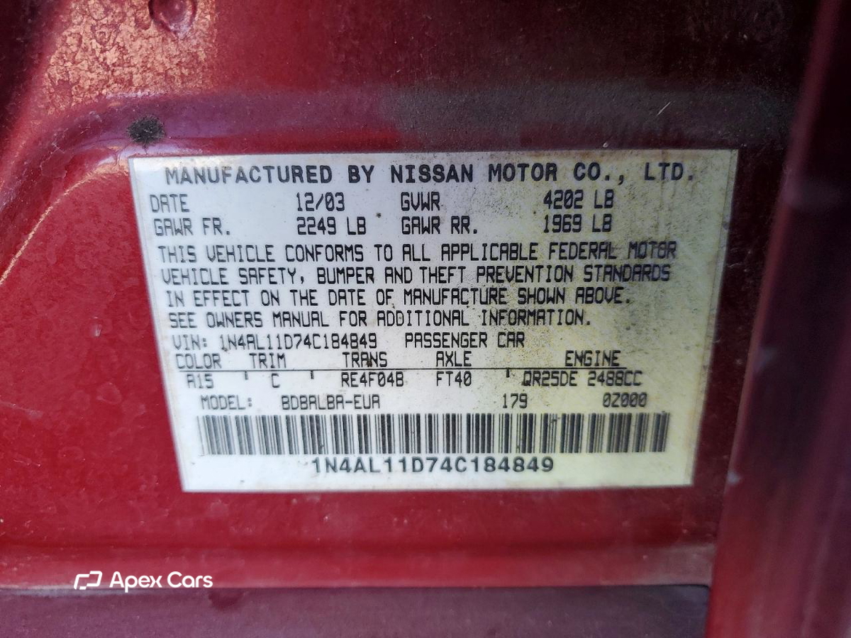 Nissan Altima 2004