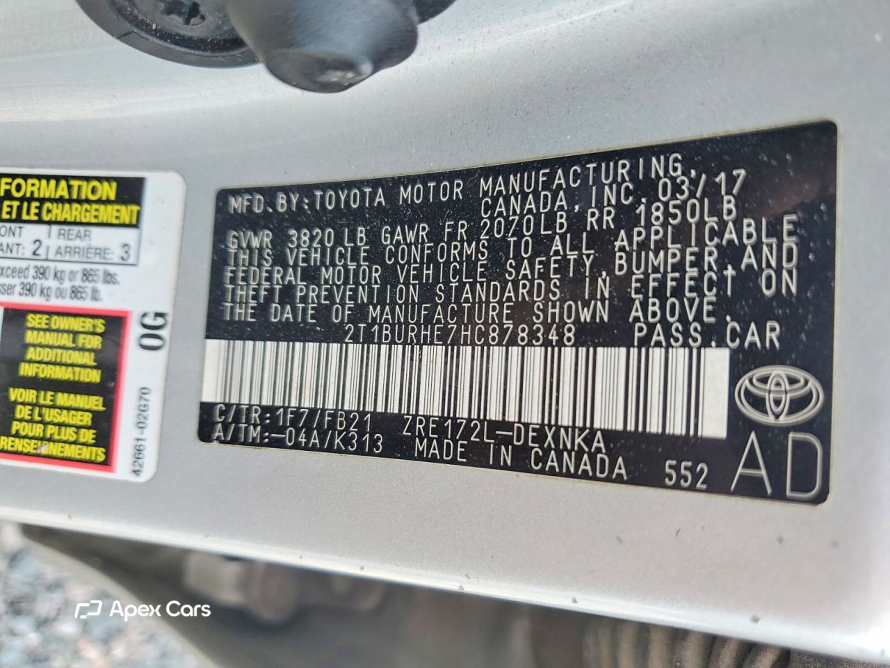 Toyota Corolla 2017