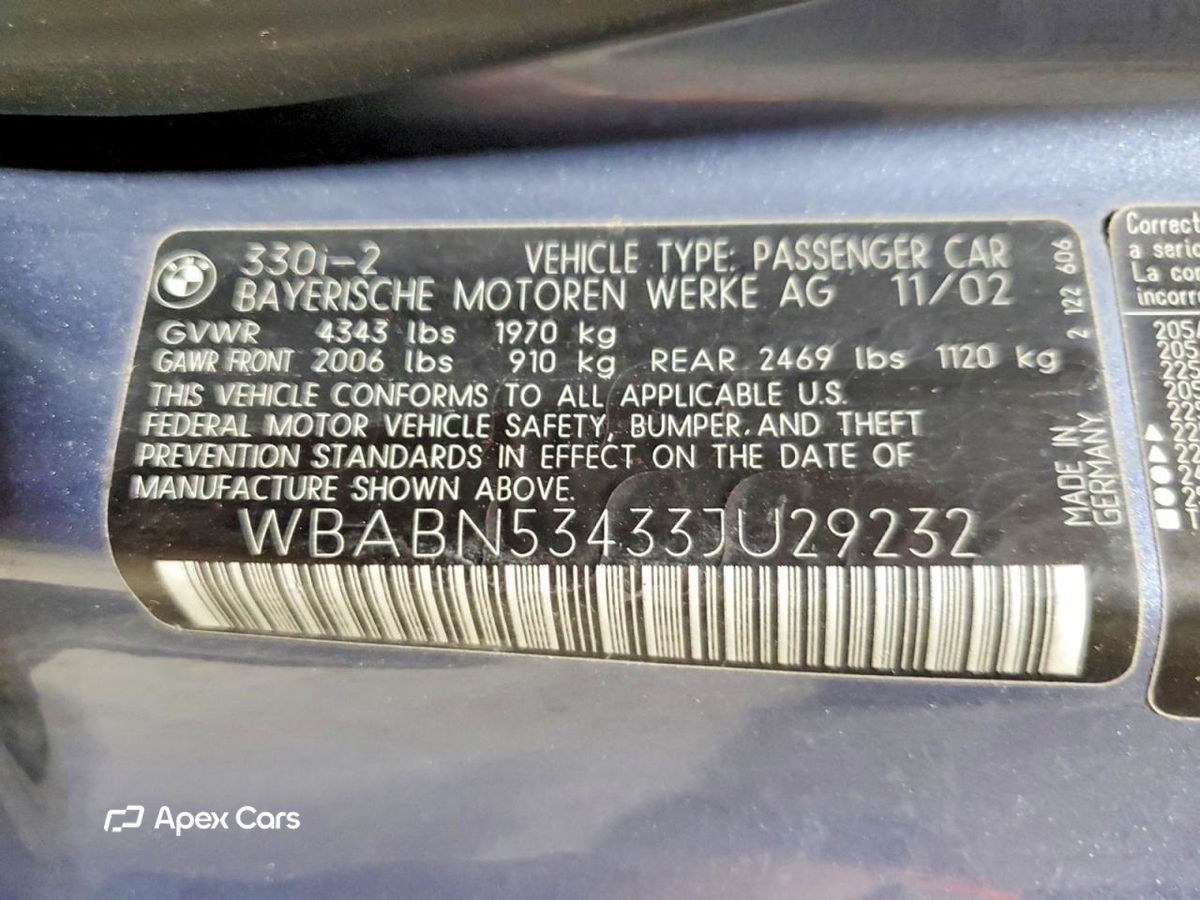 BMW Series 3 2003