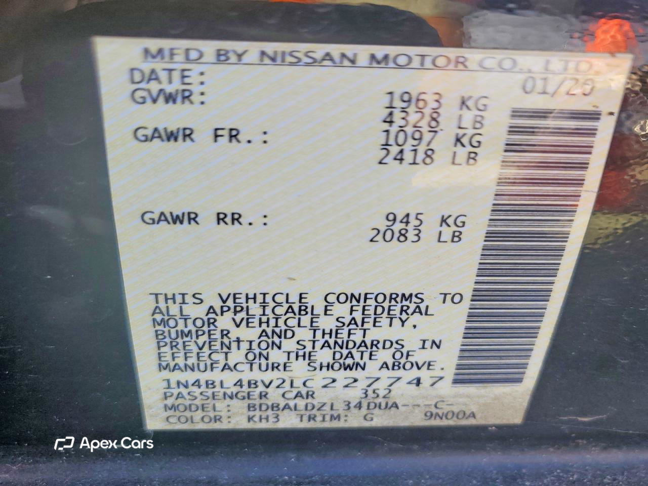 Nissan Altima 2020