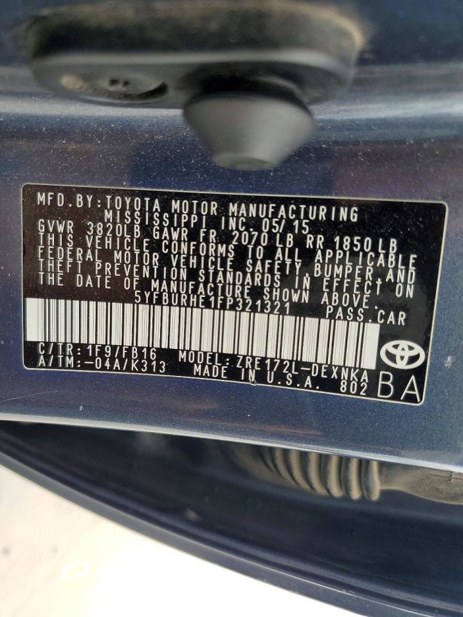 Toyota Corolla 2015