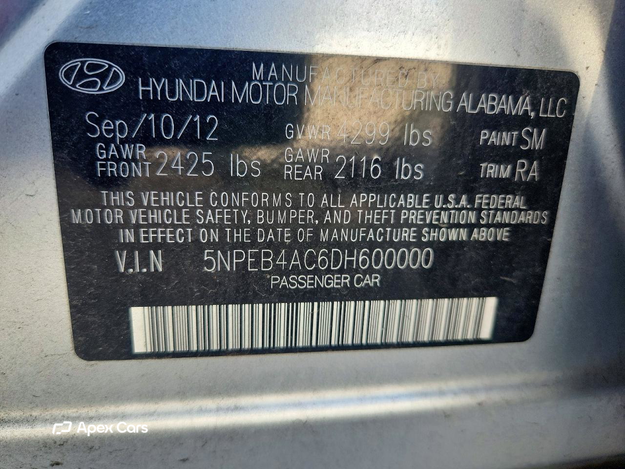 Hyundai Sonata 2013