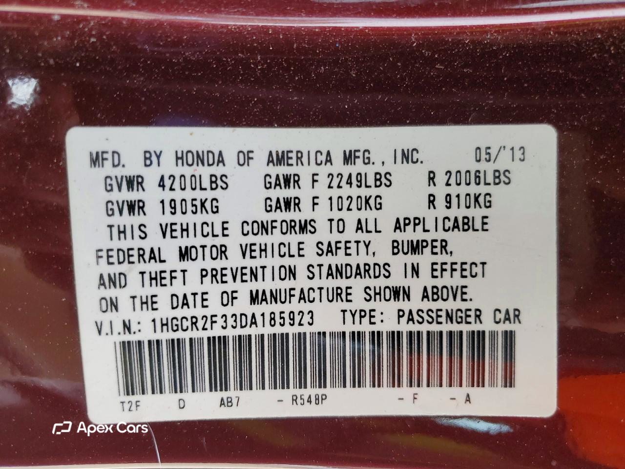 Honda Accord 2013