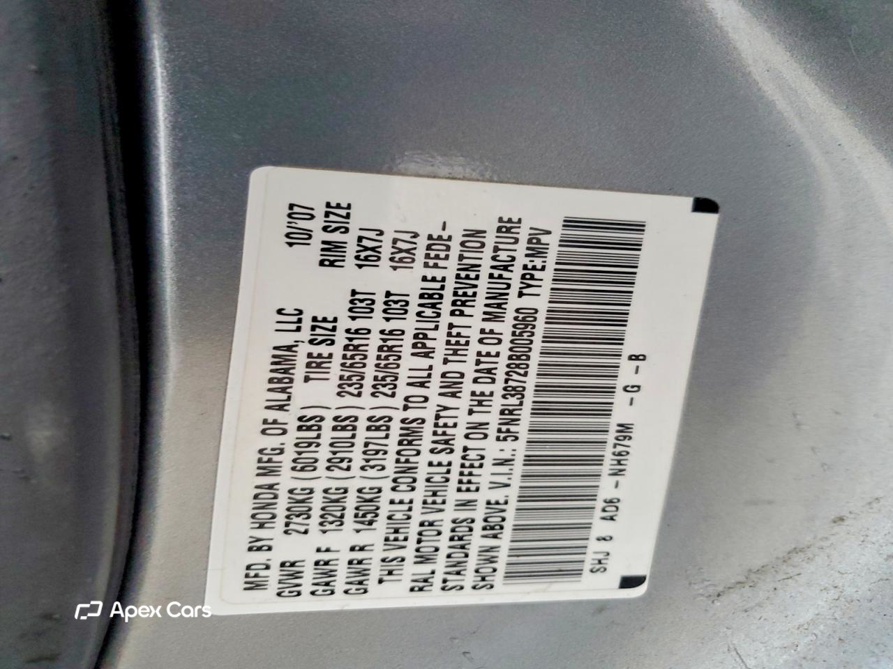 Honda Odyssey 2008
