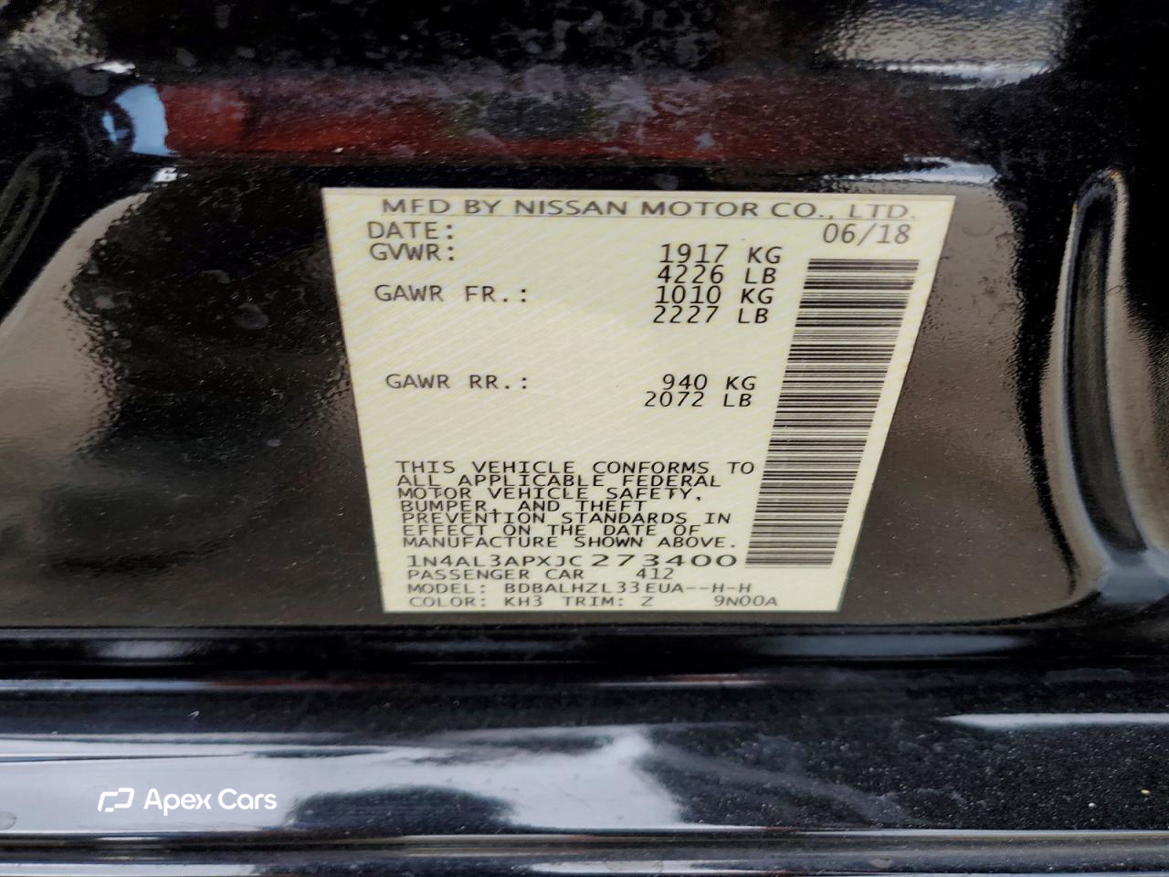 Nissan Altima 2018