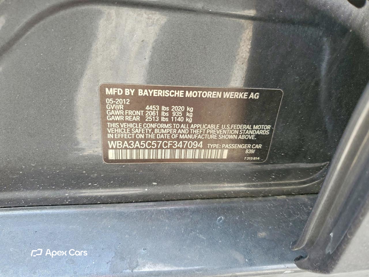BMW Series 3 2012