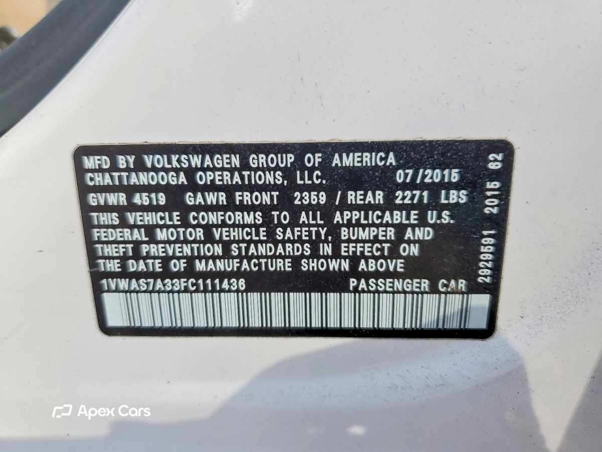 Volkswagen Passat 2015