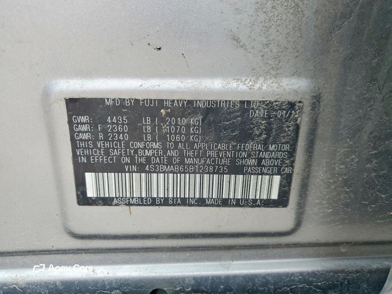 Subaru Legacy 2011