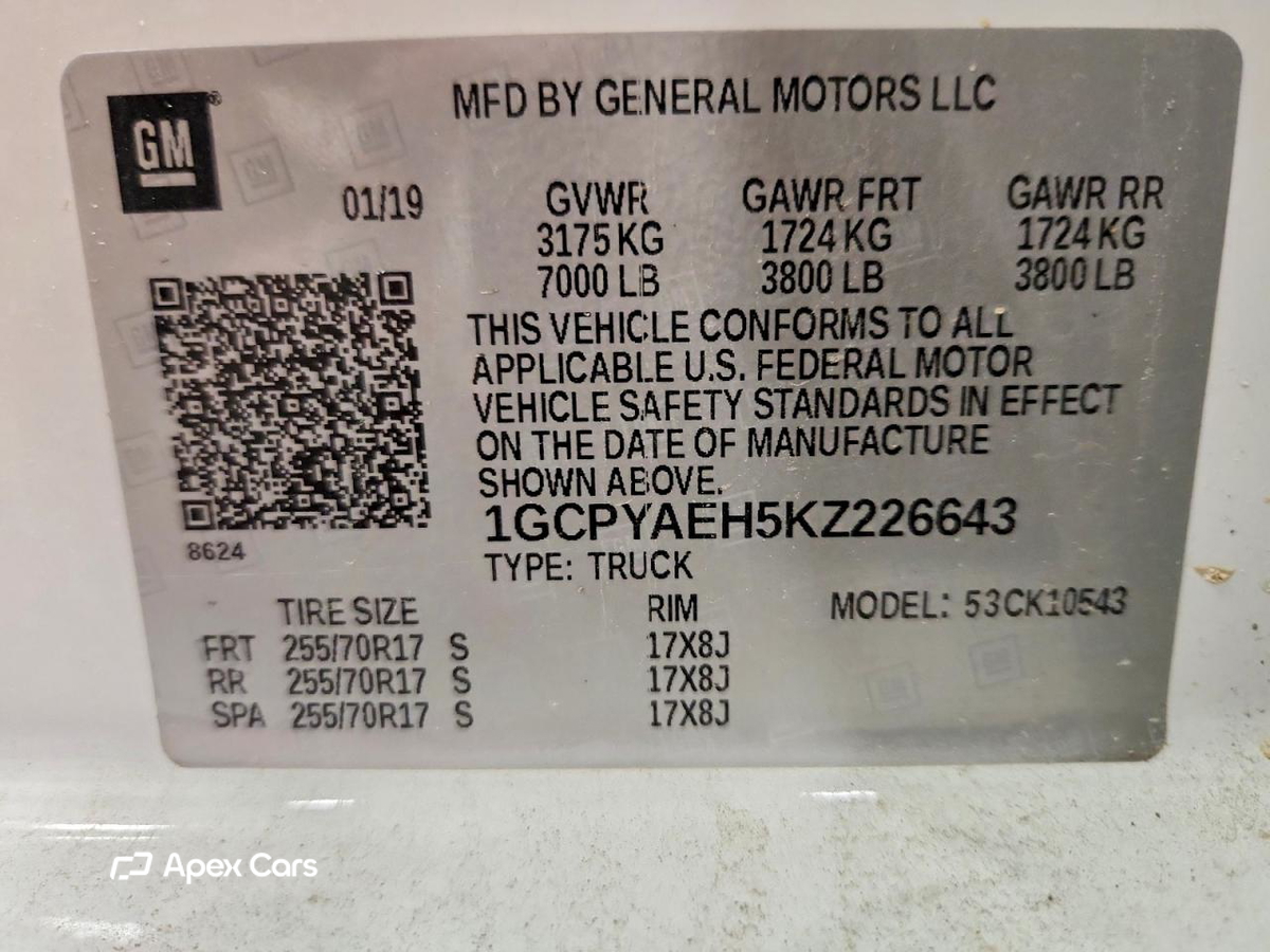 Chevrolet Silverado 2019