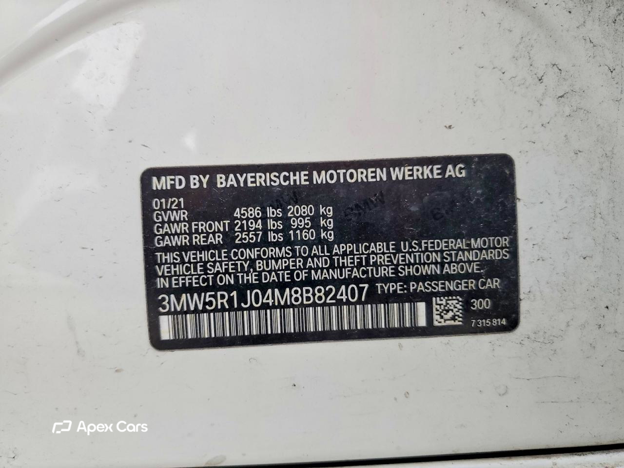 BMW Series 3 2021