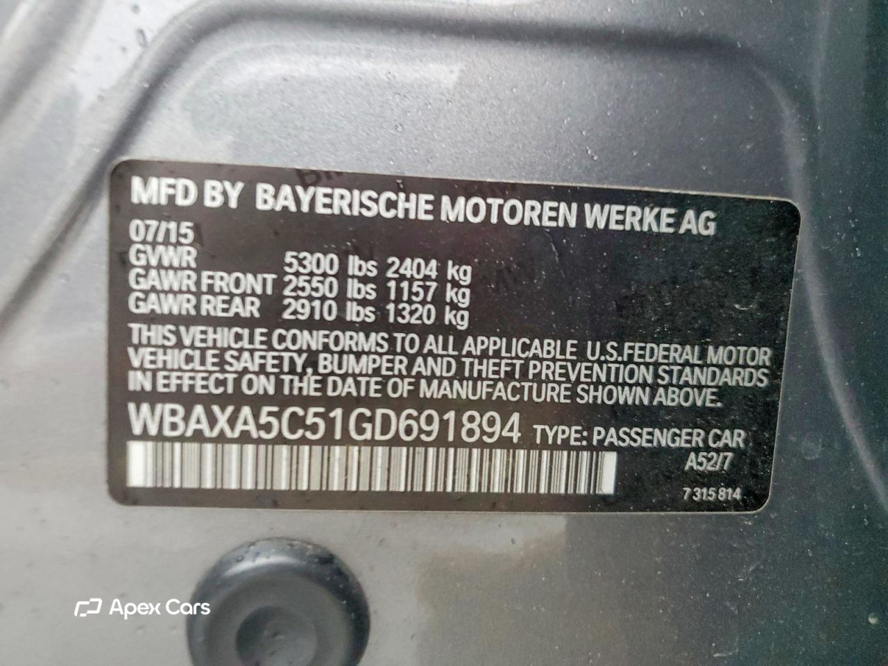 BMW Series 5 2016