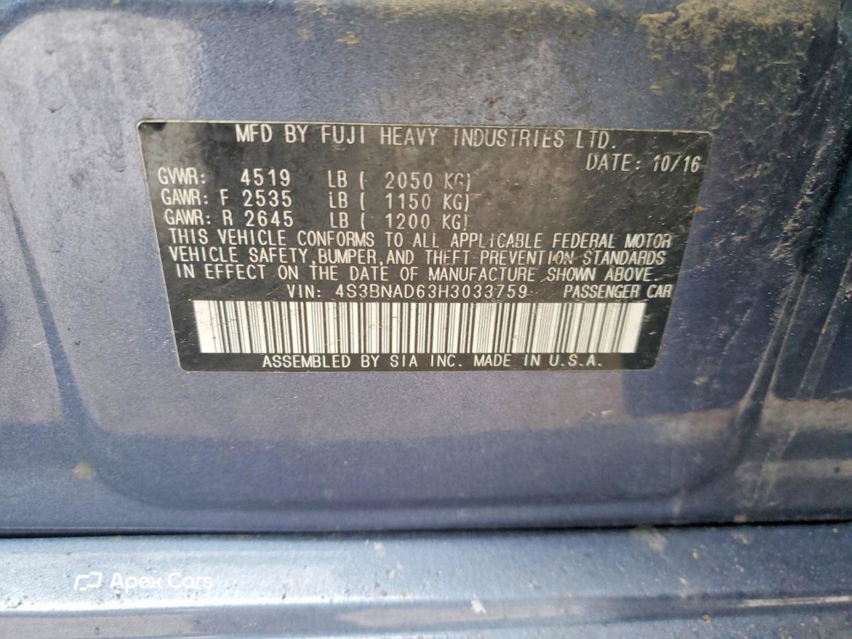 Subaru Legacy 2017
