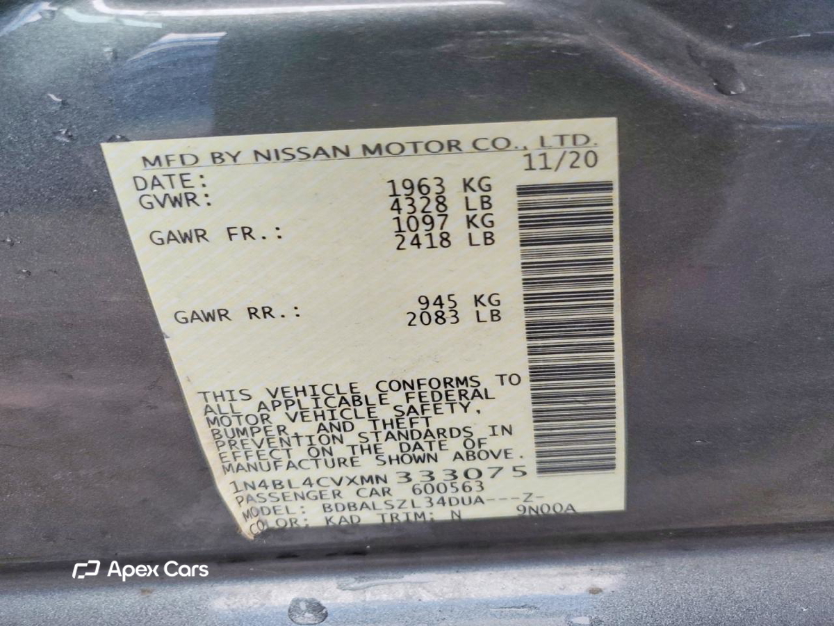 Nissan Altima 2021