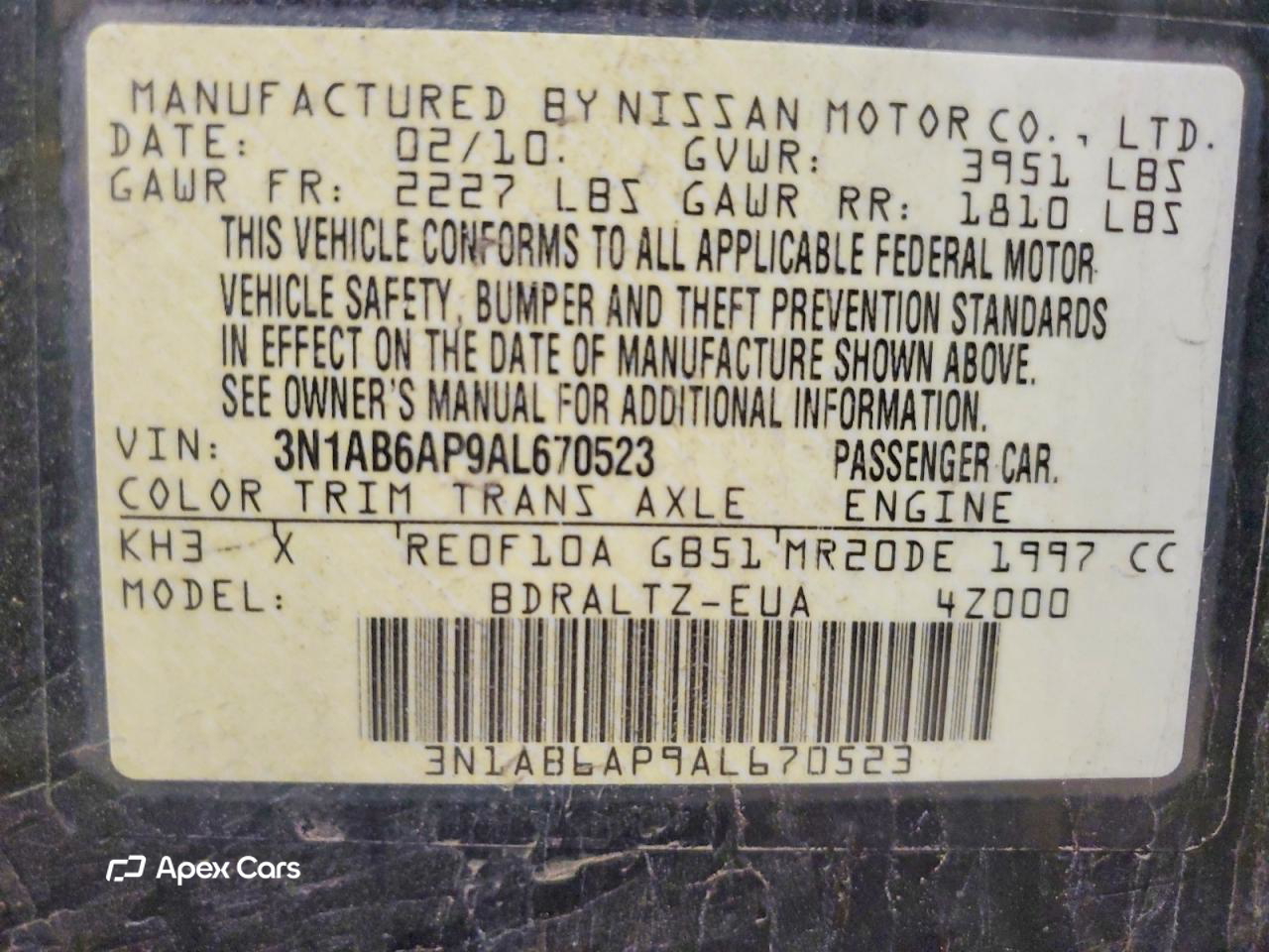 Nissan Sentra 2010