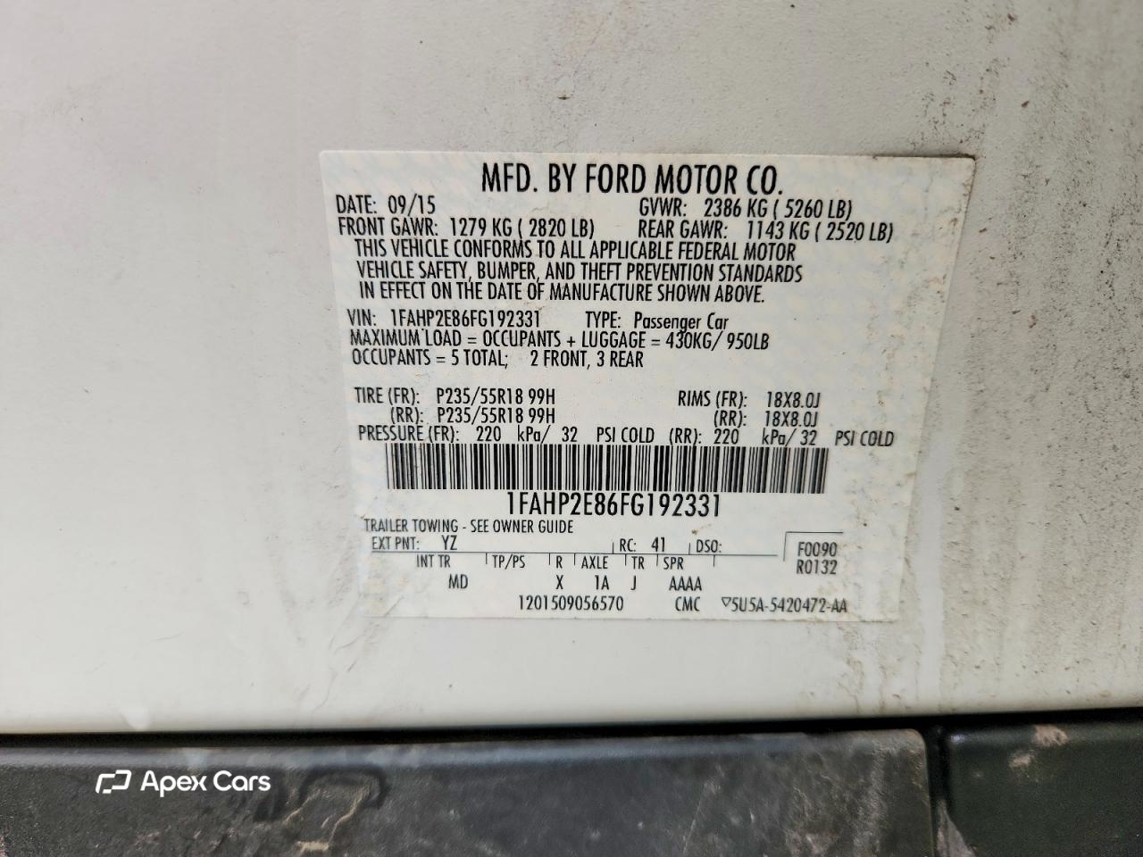 Ford Taurus 2015