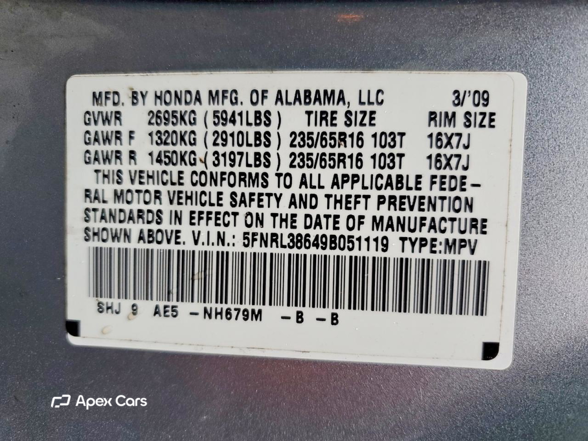 Honda Odyssey 2009