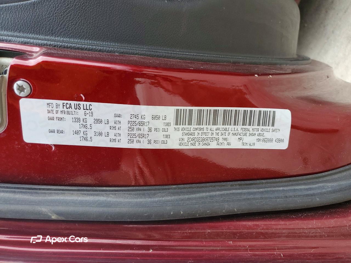 Dodge Caravan 2019