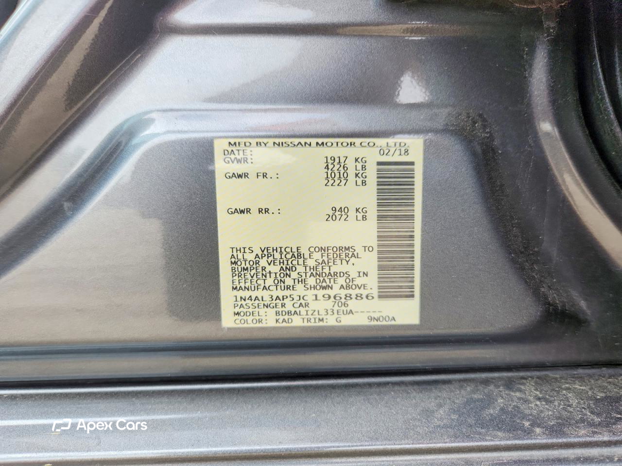 Nissan Altima 2018