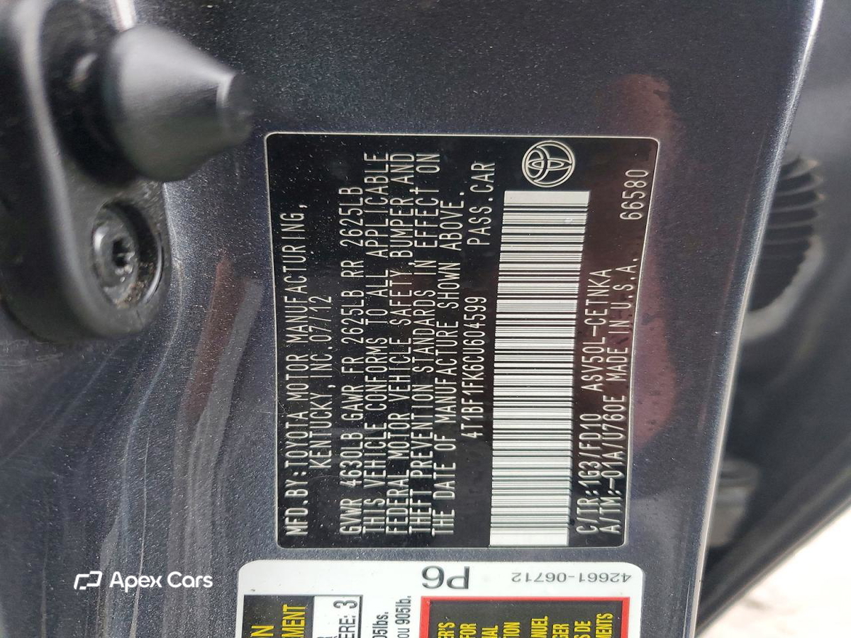 Toyota Camry 2012