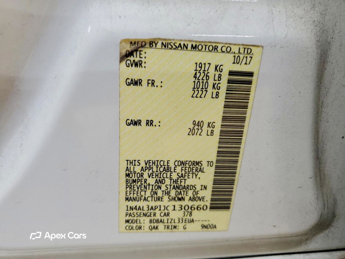 Nissan Altima 2018