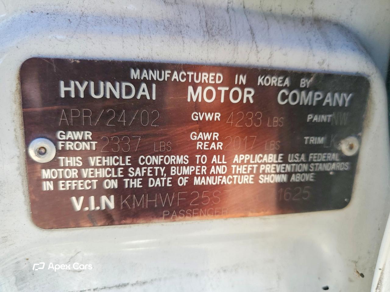 Hyundai Sonata 2002