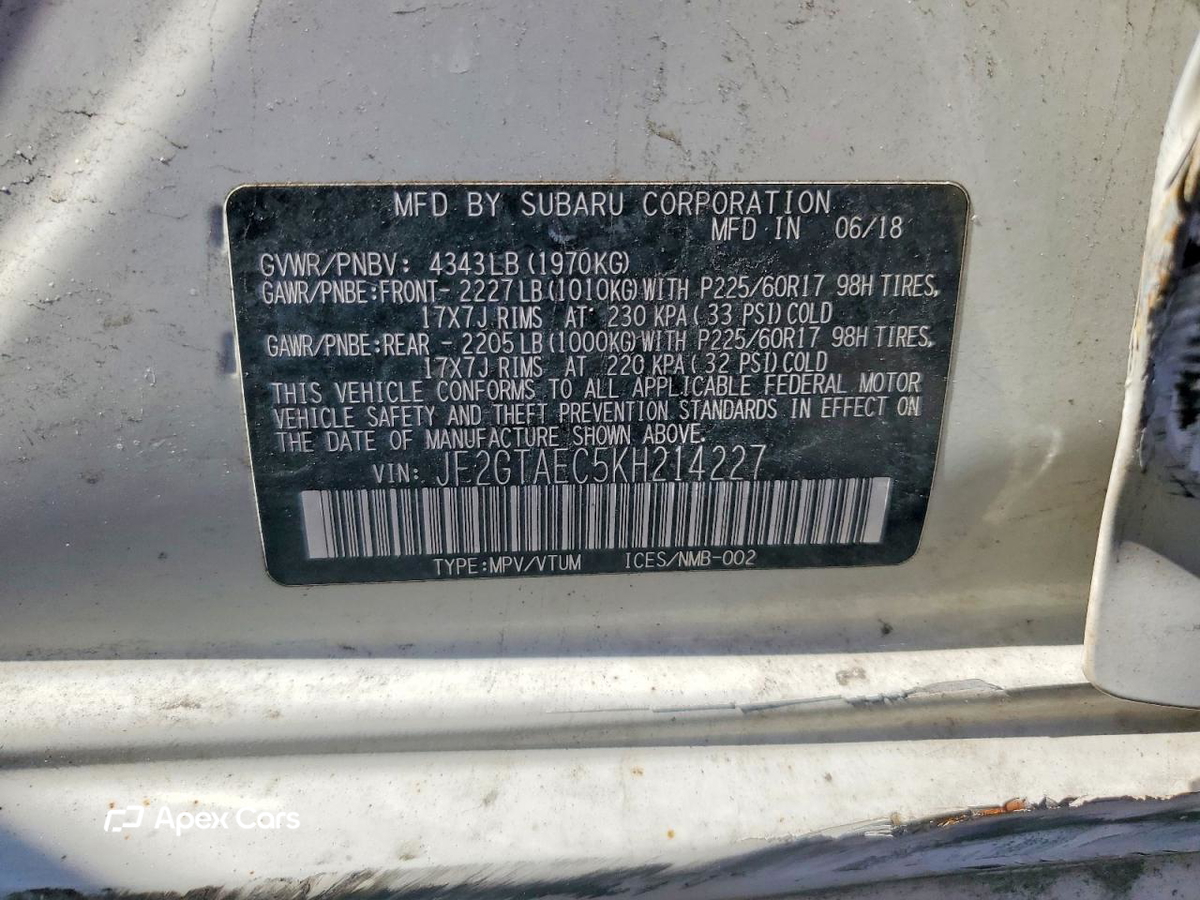 Subaru XV 2019