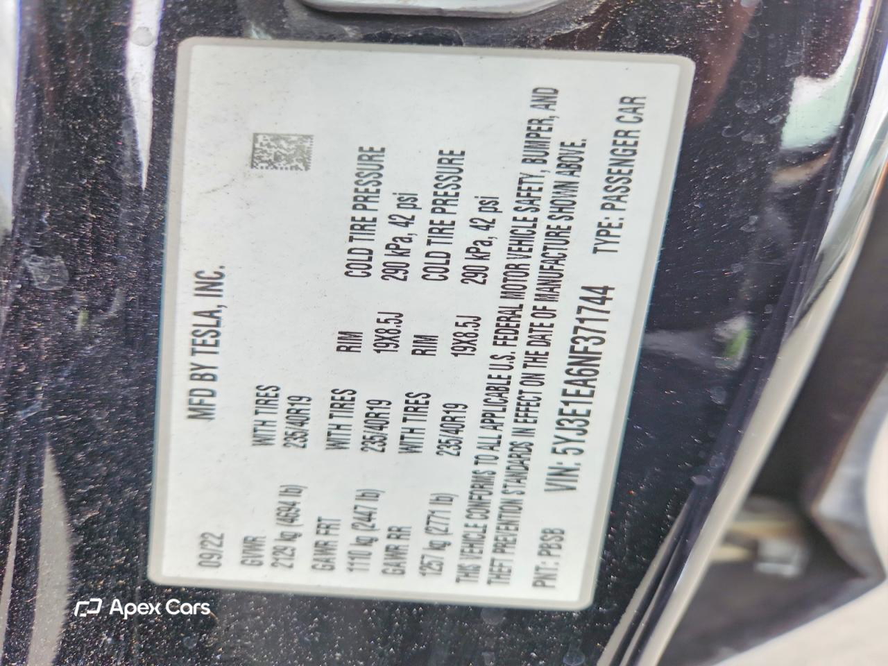 Tesla Model 3 2022