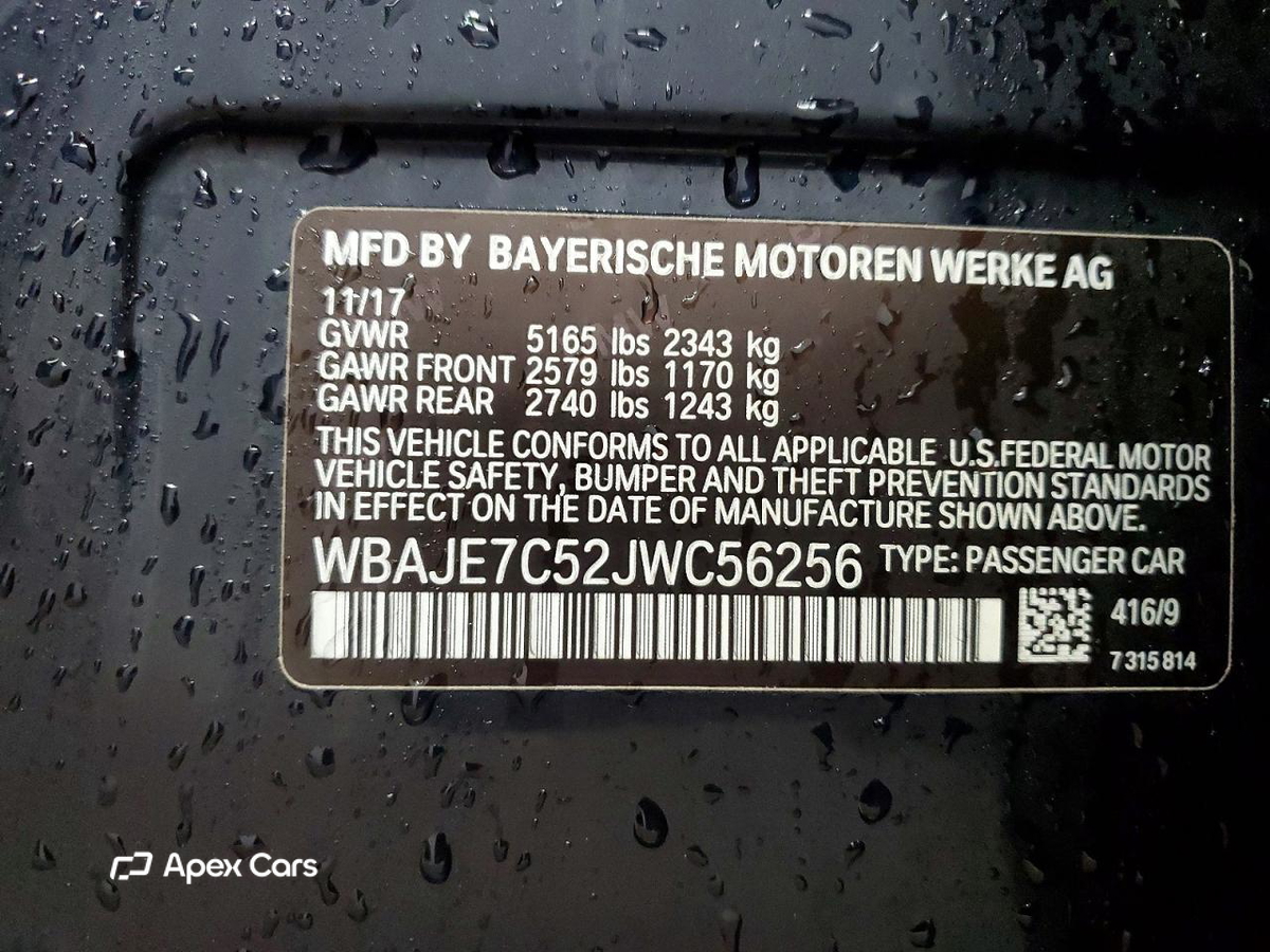 BMW Series 5 2018